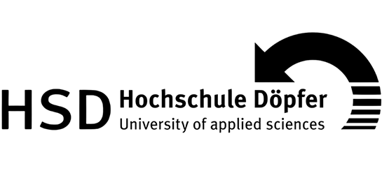 hsd hochschule döpfer logo weiß